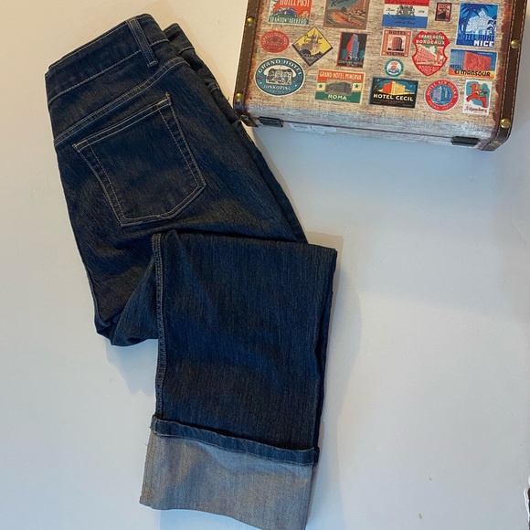 Merona Denim - Merona cropped cuffed blue jean, Sz. 8